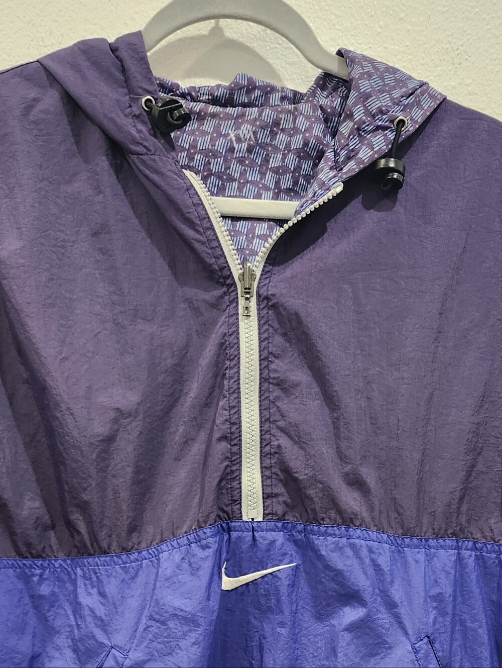 Rare Vintage 90s Nike Pullover Anorak Windbreaker Size Medium
